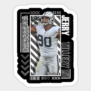 Jerry Tillery Paper Poster Version 10 Sticker